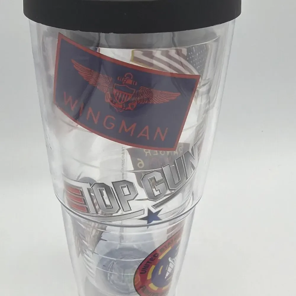 New Tervis 24oz Tumbler Top Gun Maverick Tom Cat Navy Fighter Pilot Wingman USA